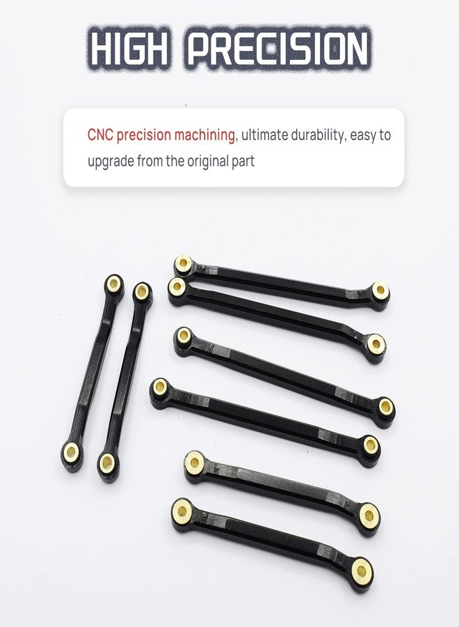 HOPLEX High Clearance Chassis Links Suspension Links CNC Aluminum Links Set for TRX4M 1/18 Upgrade Parts(Black) - Image 4